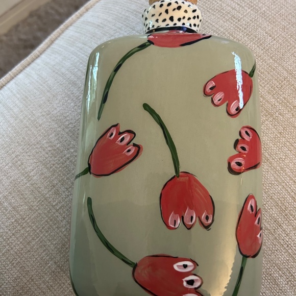 Droll designer pottery oil jar - Picture 3 of 7